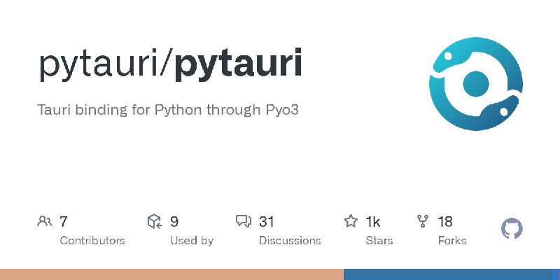 GitHub - pytauri/pytauri: Tauri binding for Python through Pyo3